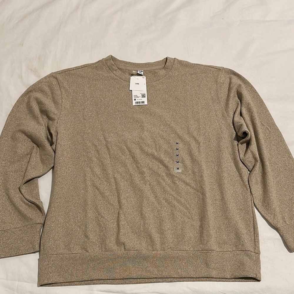 Uniqlo Soft Knitted Crewneck Sweater - Beige - M